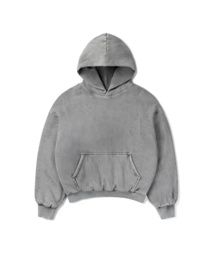 Velour Garments 1000 GSM Vintage Gray Double Hoodie (3)