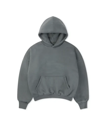 Velour Garments 1000 Gsm Iron Gray Double Hoodie (3)