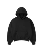 Velour Garments 1000 Gsm Jet Black Double Hoodie (3)