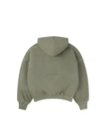 Velour Garments 1000 Gsm Vintage Olive Double Hoodie (2)