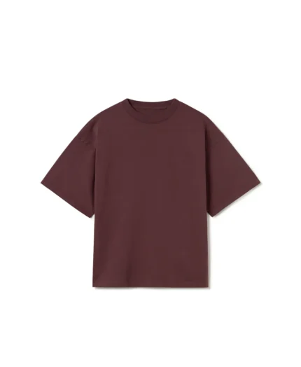 Velour Garments 300 GSM Burgundy T Shirt (3)