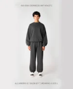 Velour Garments 450 GSM Anthracite Crewneck (1)