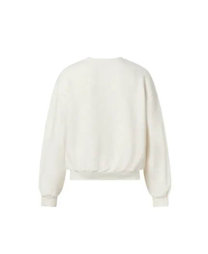 Velour Garments 450 GSM Bone White Crewneck (2)