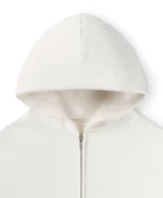 Velour Garments 450 GSM Bone White Zipper (2)