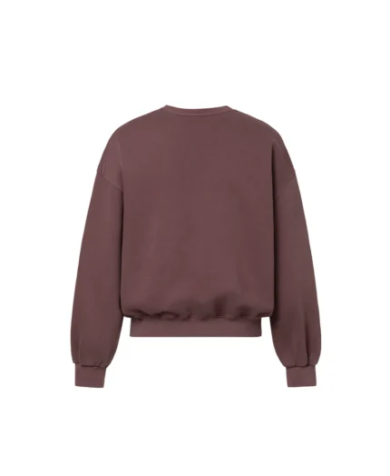 Velour Garments 450 GSM Burgundy Crewneck (2)