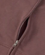 Velour Garments 450 GSM Burgundy Zipper (1)