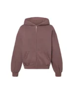 Velour Garments 450 GSM Burgundy Zipper (4)