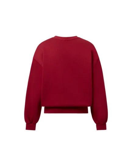 Velour Garments 450 GSM Dark Red Crewneck (2)