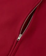 Velour Garments 450 GSM Dark Red Zipper (1)