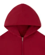 Velour Garments 450 GSM Dark Red Zipper (2)