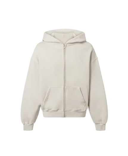 Velour Garments 450 GSM Ecru Zipper (4)