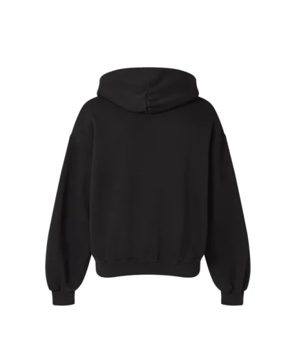 Velour Garments 450 GSM Jet Black Hoodie (4)
