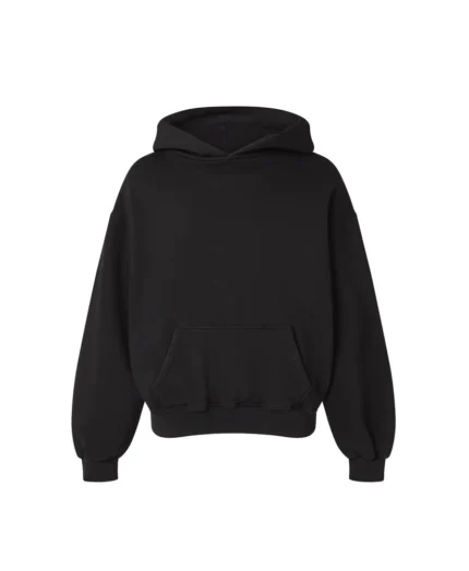 Velour Garments 450 GSM Jet Black Hoodie (5)