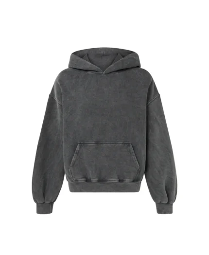 Velour Garments 450 GSM Vintage Black Hoodie (5)