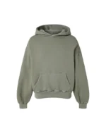 Velour Garments 450 GSM Vintage Olive Hoodie (4)