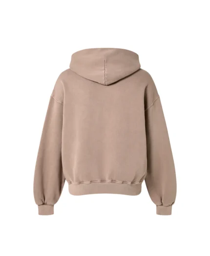 Velour Garments 450 GSM Vintage Taupe Hoodie (3)