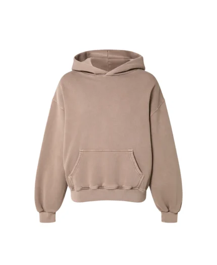 Velour Garments 450 GSM Vintage Taupe Hoodie (4)