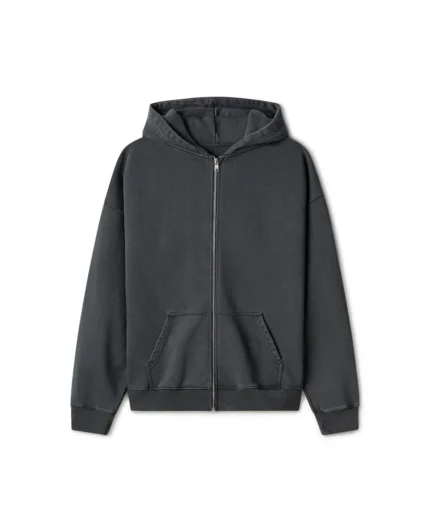 Velour Garments 600 GSM Anthracite Zipper (9)