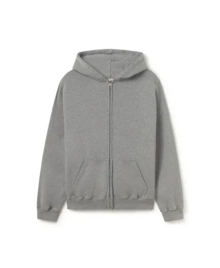 Velour Garments 600 GSM Ash Gray Zipper (5)