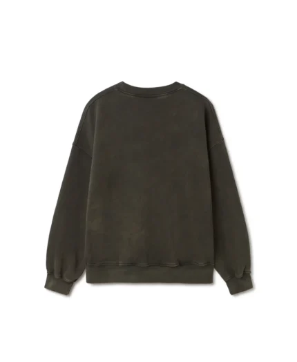 Velour Garments 600 GSM Bleach Black Crewneck (3)