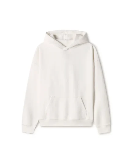 Velour Garments 600 GSM Bone White Hoodie (3)