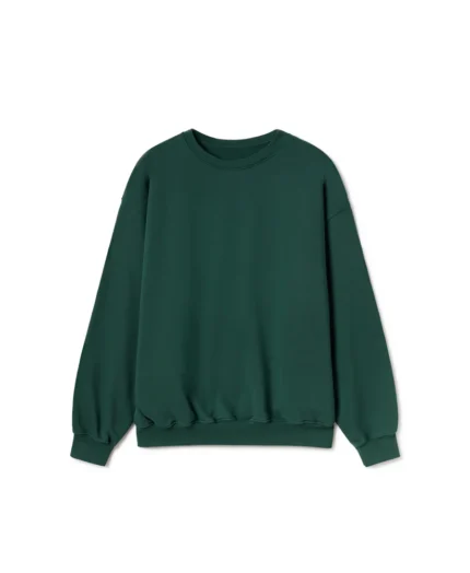 Velour Garments 600 GSM British Racing Green Crewneck (4)