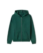 Velour Garments 600 GSM British Racing Green Zipper (2)