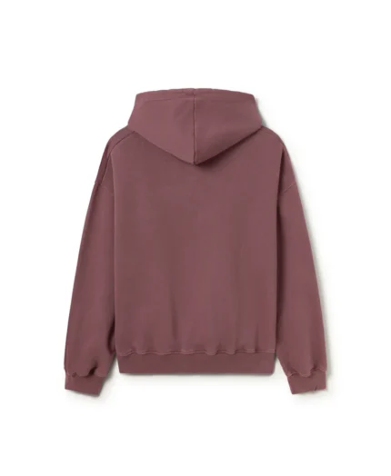 Velour Garments 600 GSM Burgundy Hoodie (2)