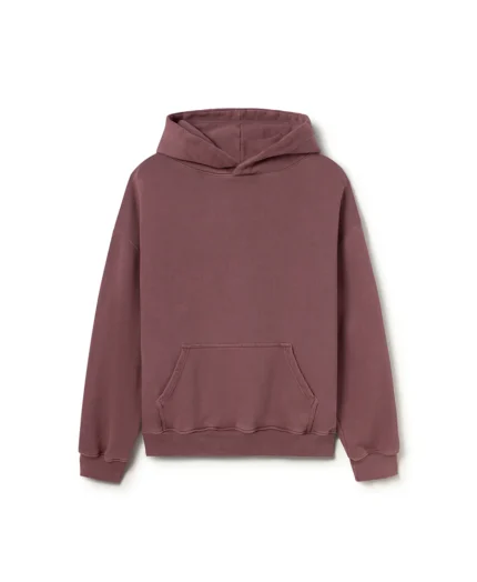 Velour Garments 600 GSM Burgundy Hoodie (3)