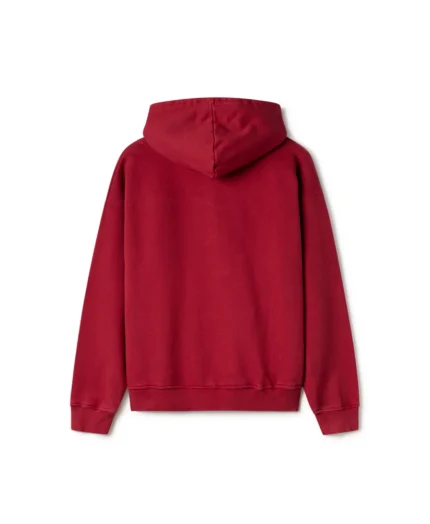 Velour Garments 600 GSM Dark Red Hoodie (2)