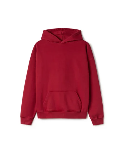 Velour Garments 600 GSM Dark Red Hoodie (3)