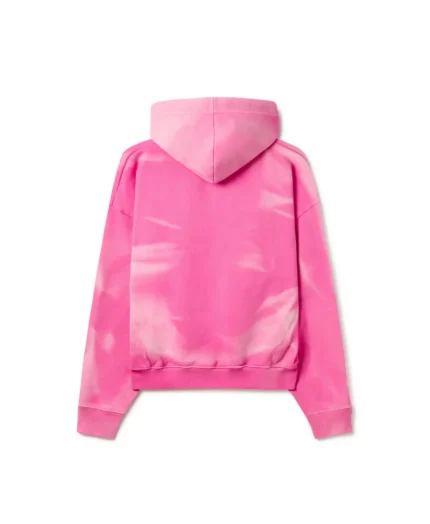Velour Garments 750 GSM Sun Faded Pink Hoodie (4)