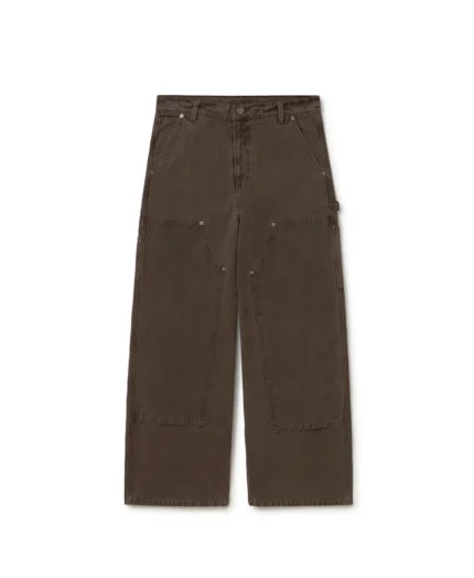 Velour Garments Mocha Brown Double Knee Pants (1)