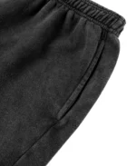 Velour Garments 350 GSM Vintage Black Short Pants (1)