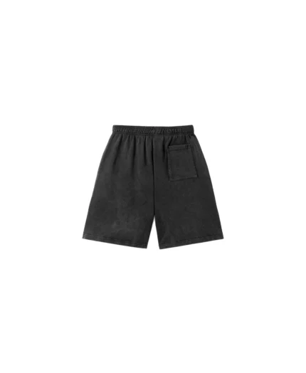 Velour Garments 350 GSM Vintage Black Short Pants (2)