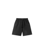 Velour Garments 350 GSM Vintage Black Short Pants (3)